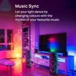 Wipro 14W B22 Wi-Fi Smart LED Bulb (NS1400) – 16M Colours, Music Sync, Alexa & Google Assistant - Image 3