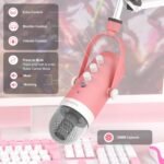 Purchase zealsound Gaming Condenser Microphone, Podcast Mic with Increase Arm for Telephone/PC/PS4/PS5, USB Microphone for Recording/YouTube/Streaming, Headphone Output, Mute Button, Echo Quantity Achieve Management (Pink) - Finest Worth India | AskMeFlash - Image 4