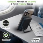 Purchase UltraProlink 10000mAh Magnetic Wi-fi Energy Financial institution | 15W Magnetic Wi-fi Charging | 22.5W PD Quick Charging | Stand & Battery LED Show | USB-C in-Out | Made in India | UM1336 | Black - Finest Worth India | AskMeFlash - Image 4