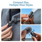 occiam QY88 Wireless Lavalier Microphone – Dual Mic Set with AI Noise Cancellation, 54H Charging Case, USB-C & Lightning Receivers - Image 7