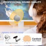 Purchase zealsound Gaming Condenser Microphone, Podcast Mic with Increase Arm for Telephone/PC/PS4/PS5, USB Microphone for Recording/YouTube/Streaming, Headphone Output, Mute Button, Echo Quantity Achieve Management (White) - Greatest Worth India | AskMeFlash - Image 4