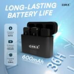 Purchase CAM-X AM-02 Twin Wi-fi Lavalier Mic with 60m Vary, USB-C Receiver, 600mAh Charging Case, Noise Discount Modes for Smartphones, Tablets, Laptops - Finest Value India | AskMeFlash - Image 5