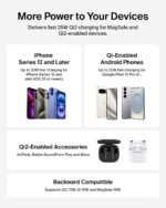 Belkin 25W Qi2.2 MagSafe Wireless Charger – Fast Charging Pad with Kickstand, Finger Loop & 6.6ft Cable (Black) - Image 8