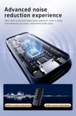 NOXO Wireless Microphone for iPhone & Android – Dual Mic Set with Noise Cancellation, 48H Charging Case & 130ft Range - Image 6