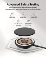 Belkin 25W Qi2.2 MagSafe Wireless Charger – Fast Charging Pad with Kickstand, Finger Loop & 6.6ft Cable (Black) - Image 7