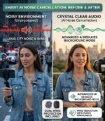 Clopic CP-K9 Wireless Lavalier Microphone – Dual Mic Set with USB-C & Lightning Receiver, Noise Cancellation, Magnetic Clip - Image 5