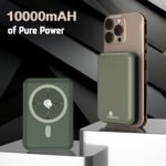 Purchase Kratos Magsafe Wi-fi Energy Financial institution 10000mAh, 22.5W Quick Charging with 15W Wi-fi Output, Robust Magnetic Maintain, USB Kind-C, Appropriate with iPhone 12 & Above, Android Qi Gadgets (Inexperienced) - Finest Value India | AskMeFlash - Image 3