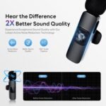 Purchase Twin Wi-fi Lavalier Microphone for Android iPhone 3 in 1 Collar Mic USB C Lightning Plug Noise Cancellation Vlogging YouTube Interviews Reels Moveable - Finest Value India | AskMeFlash - Image 6
