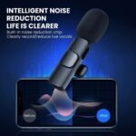 K9 Dual Wireless Microphone – Mini Clip-On Lavalier Mic with Type-C Receiver for Phones, Vlogging & Online Classes - Image 5
