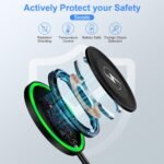 Purchase Pixel 9 Professional Wi-fi Charger, Quick Wi-fi Charging Pad for Google Pixel 9a/9 Professional/9Pro XL/9Pro Fold/8/8Pro/7/7Pro/6/6 Professional/5, Wi-fi Charger Android for Samsung S25 Extremely/Z Flip6/ Fold 6, iPhone 16 - Greatest Value India | AskMeFlash - Image 2