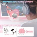 Purchase zealsound Gaming Condenser Microphone, Podcast Mic with Increase Arm for Telephone/PC/PS4/PS5, USB Microphone for Recording/YouTube/Streaming, Headphone Output, Mute Button, Echo Quantity Achieve Management (Pink) - Finest Worth India | AskMeFlash - Image 3