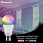 Purchase Panasonic LED 9.5W 5CH Sensible Bulb Appropriate with Alexa and Google House (Wifi + Bluetooth), 16 Tens of millions B22 Sensible Bulb (Multicolor) - Finest Worth India | AskMeFlash - Image 5