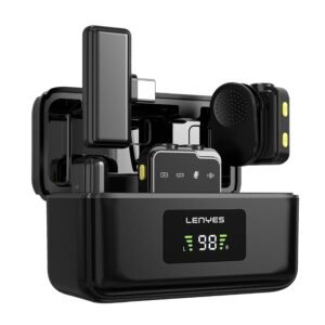 Purchase Lenyes LM205 Wi-fi Microphone for YouTube | with 2 Mics | 2 Receivers Sort-C & Lightning | LED Indicator Mild | 6 Hour Battery | 20 Meter Vary| for Youtubers & Content material Creators – Finest Value India | AskMeFlash