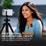 Purchase MAK Twin Sensible AI ANC Wi-fi Lavalier Microphone with Fur Windshield | Plug & Play Clip-On Mic for Vlogging, YouTube, Podcasts, Interviews, Reside Streaming | Android & iOS. - Greatest Value India | AskMeFlash - Image 6