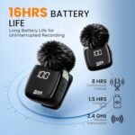 Purchase MAK Twin Sensible AI ANC Wi-fi Lavalier Microphone with Fur Windshield | Plug & Play Clip-On Mic for Vlogging, YouTube, Podcasts, Interviews, Reside Streaming | Android & iOS. - Greatest Value India | AskMeFlash - Image 7