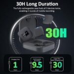 MeloJungle S8 Pro Wireless Lavalier Microphone – 2 Transmitters + Receiver, 48kHz/24-bit, Noise Reduction, 30H Charging Case, USB-C & Lightning - Image 4