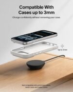 Belkin 25W Qi2.2 MagSafe Wireless Charger – Fast Charging Pad with Kickstand, Finger Loop & 6.6ft Cable (Black) - Image 6